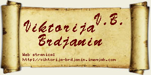 Viktorija Brđanin vizit kartica